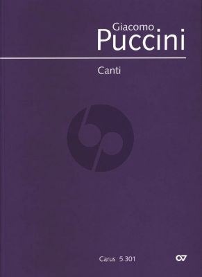 Puccini Canti per Voce e Pianoforte (edited by Riccardo Pecci)