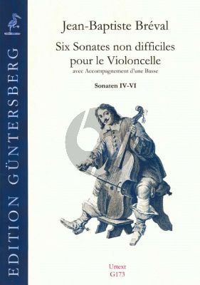 Breval 6 Sonates non difficiles Op. 40 Vol. 2 No. 4 - 6 Violoncello-Basso (Score/Parts) (von Zadow)