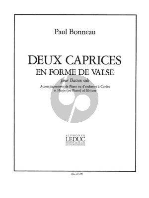 Bonneau 2 Caprices en forme de Valse Basson et Piano