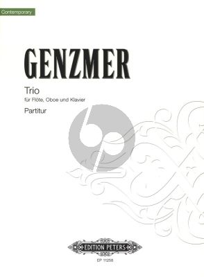 Genzmer Trio (1993) Flote, Oboe und Klavier (Score/Parts)