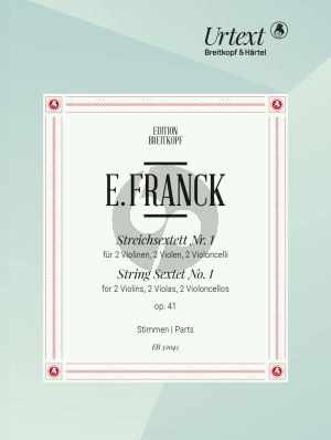 Franck 2 Sextets Op. 41 and Op. 50 2 Vi.- 2 Va.- 2 Vc. (Parts) (Nick Pfefferkorn)