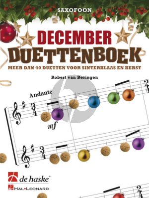 Beringen December Duettenboek for 2 Equal Saxophones (Easy to Intermediate Level)