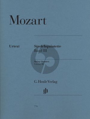 Mozart Quintets Vol. 3 (KV 593 and KV 614) Strings (Parts) (edited by Ernst Herttrich and W.D.Seiffert) (Henle-Urtext)