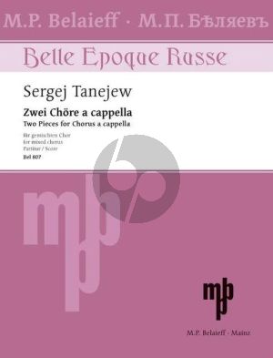 Taneyev 2 Chore SATB (Text Fedor Ivánovic Tjutschew)