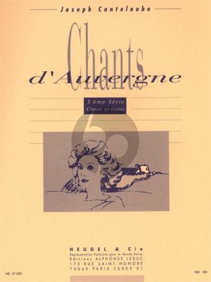 Canteloube Chants d'Auvergne Serie 5 (Chant-Piano)