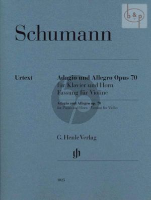 Adagio & Allegro Op.70 (Violin Version) (edited by Ernst Herttrich)