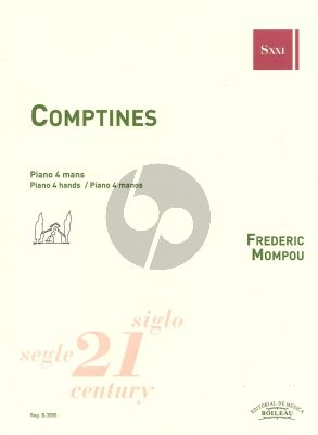 Mompou Comptines for Piano 4 Hands