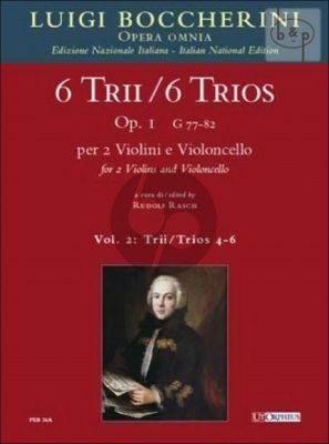 6 Trios Op.1 Vol.2 (No.4 - 6) (G.80 - 81 - 82) 2 Violins-Violoncello