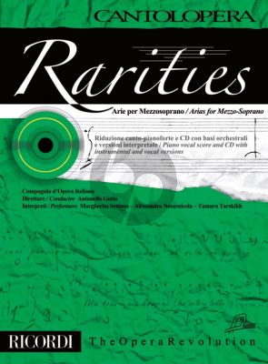 Rarities - Arias for Mezzo-Soprano and Piano (Bk-Cd) (Cantolopera Series)