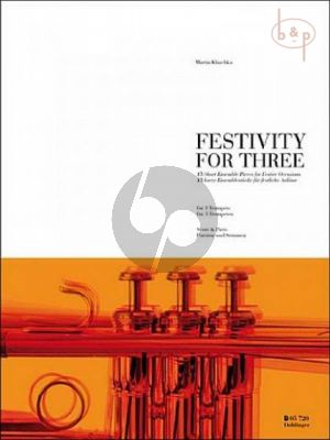 Festivity for Three (15 short and easy ensemble pieces) (3 Trumpets)