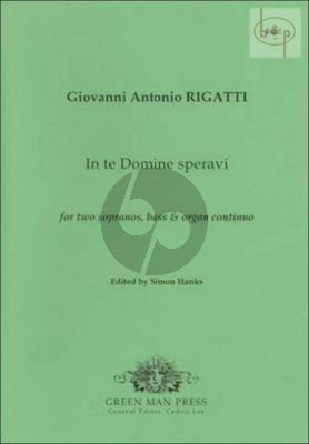 In te Domine speravi (2 Sopr.-Bass-Organ Cont.)