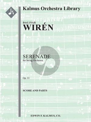 Wiren Serenade Op.11 for Stringorchestra Fullscore and Parts