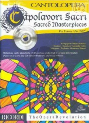 Capolavori Sacri - Sacred Masterpieces Vol.1 (Tenor Voice-Piano)