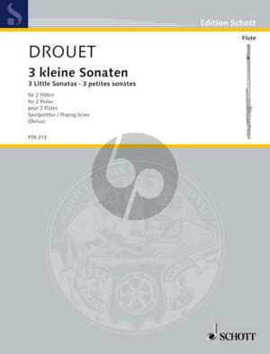 Drouet 3 Kleine Sonaten 2 Flutes (Playing Score) (edited by Nikolaus Delius)