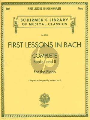 First Lessons in Bach Complete (arr. W.Carroll)