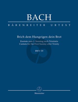 Bach Kantate BWV 39 Brich dem Hungrigen dein Brot Soli-Choir-Orch. Study Score