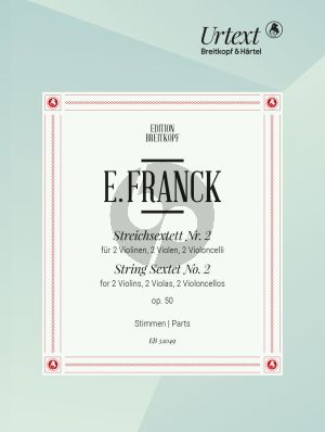Franck Sextet No.2 D-dur Op.50 2 Vi.- 2 Va.- 2 Vc. (Stimmen) (Nick Pfefferkorn)