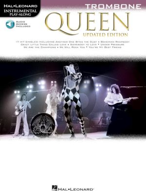 Queen 17 Songs Instrumental Play-Along for Trombone (updated edition) (Book with Audio online)