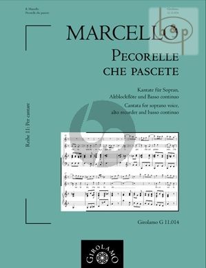 Pecorelle che pascete (Cantata) (Soprano Voice- Treble Rec.-Bc)