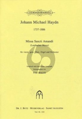 Haydn Missa Sancti Amandi (Lambacher Messe) (SATB-Orgel-Orchester (Partitur) (Peter Hrncirik)