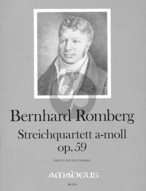 Romberg Quartet No. 10 a-minor Op. 59 (Score/Parts) (edited by Yvonne Morgan)