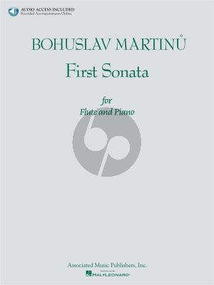 Martinu First Sonata for Flute and Piano Book with Audio Online