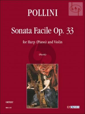 Sonata Facile Op.33 Harp [piano] -Violin Score and Parts
