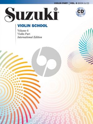 Suzuki  Violin School Vol. 6- Violin Part with Cd - International Edition