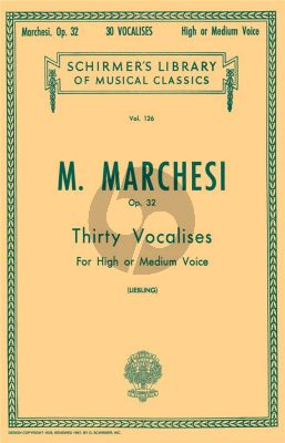 30 Vocalises op.32 High/Medium Voice