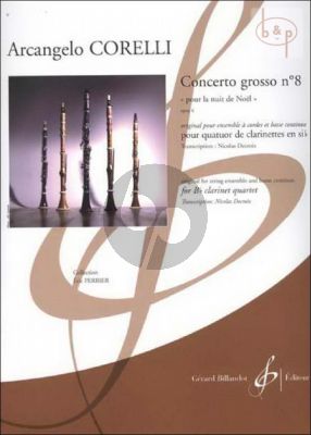 Concerto Grosso Op.6 No.8 (Christmas Concerto) (3 Clar.[Bb]-Bass Clar.[Bb]) (Score/Parts)