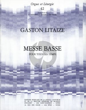 Litaize Messe Basse pour tous les Temps Orgue