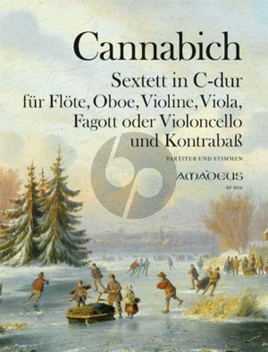 Cannabich Sextet C-major for Flute, Oboe, Violin, Viola. Bassoon or Cello and Bass) Score and Parts (edited by Bernhard Pauler)
