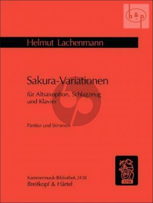 Sakura-Variationen Variations on a Japanese Folk Song for Alto Sax.-Percussion and Piano Score/Parts