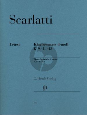 Scarlatti Sonata d-minor K.9 / L.413 for Piano Solo (Edited by Bengt Johnsson - Fingering by Detlef Kraus) (Henle-Urtext)