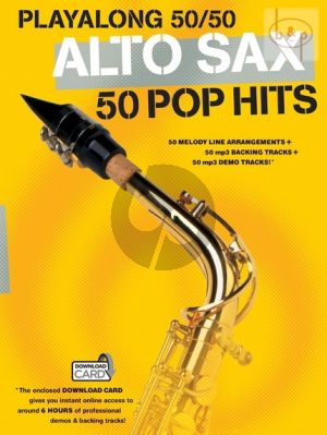 Playalong 50 / 50 - 50 Pop Hits for Alto Saxophone Book with Audio online