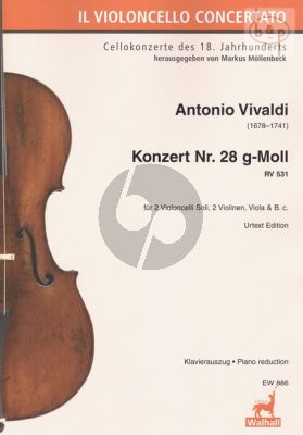 Concerto No.28 g-minor 531 (2 Vc.solo- 2 Vi.- Va.-Bc)