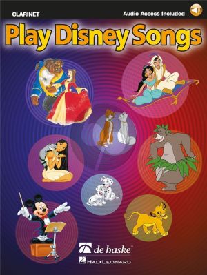 Album Play Disney Songs for Clarinet in Bb Book with Audio Online (arr. Jaap Kastelein)