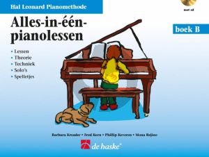 Piano Methode Alles in één Pianolessen Boek B (Lessen-Theorie-Techniek-Solo's en Spelletjes) (Bk-Cd) (Kreader-Kern-Keveren & Rejino)