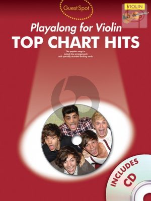 Guest Spot Top Chart Hits Playalong for Violin Book with Cd