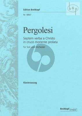 Septem verba a Christo in cruce moriente prolata (SATB soli-Orch.) (Vocal Score)