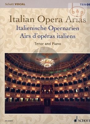 Italian Opera Arias (Tenor Voice)