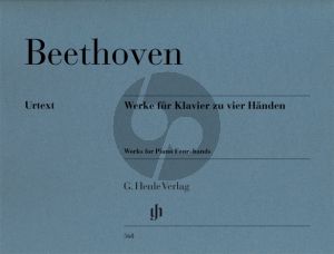 Beethoven Werke fur Klavier zu Vier Handen (Edited by Frank Buchstein & Hans Schmidt and fingering by A.Groethuysen)Henle-Urtext) (Henle Urtext - Revised Edition)