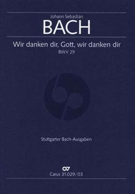 Bach Kantate BWV 29 Wir danken dir, Gott, wir danken dir (Klavierauszug) (deutsch/englisch)