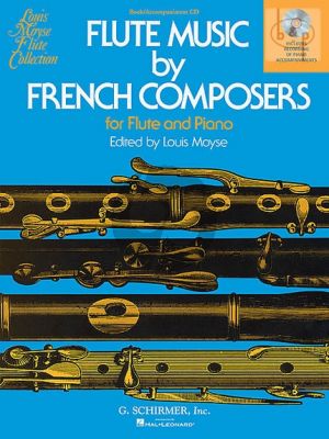 Flute music by French Composers Flute and Piano Book with Audio online