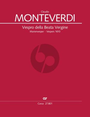 Monteverdi Vespro della Beata Vergine (Vespers 1610) Soli, Choir and Orchestra Vocal Score (lat.) (Edited by Uwe Wolf)