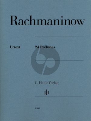 Rachmaninoff 24 Preludes Op.3 No.2, Op.23 and Op.32 for Piano (edited by Dominik Rahmer) (Henle-Urtext)