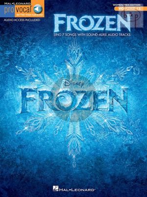 Frozen Pro Vocal Mixed Edition Vol.12 Book with Audio Access Online