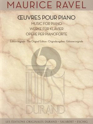 Ravel Oeuvres / Works for Piano