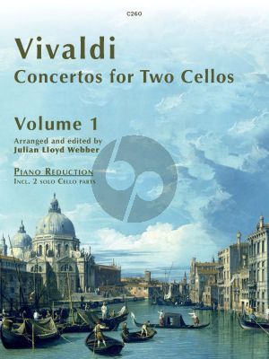 Vivaldi Concertos for 2 Violoncellos and Orchestra Vol.1 RV 409, RV 531 and RV 532 Edition for 2 Violoncellos and Piano (edited by Julian Lloyd-Webber) Nabestellen