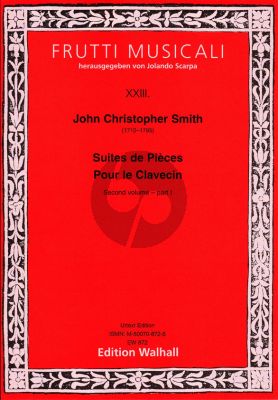 Smith Suites de Pieces Vol.2 Part 1 pour Clavecin (edited by Jolando Scarpa)